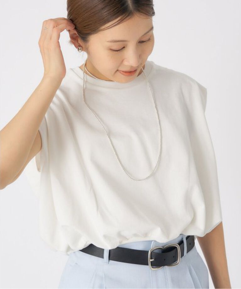 IENA「裏毛ノースリーブプルオーバー」|Tシャツ・カットソー|