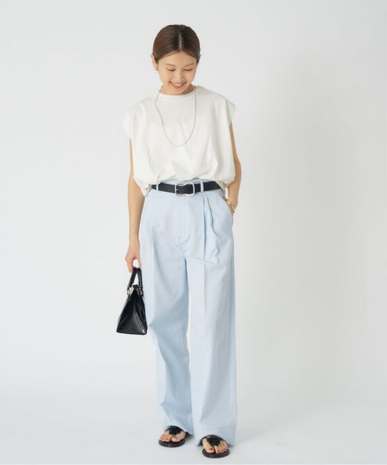 IENA「裏毛ノースリーブプルオーバー」|Tシャツ・カットソー|