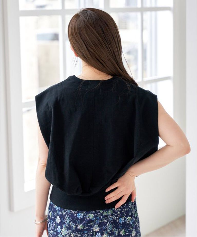 IENA「裏毛ノースリーブプルオーバー」|Tシャツ・カットソー|
