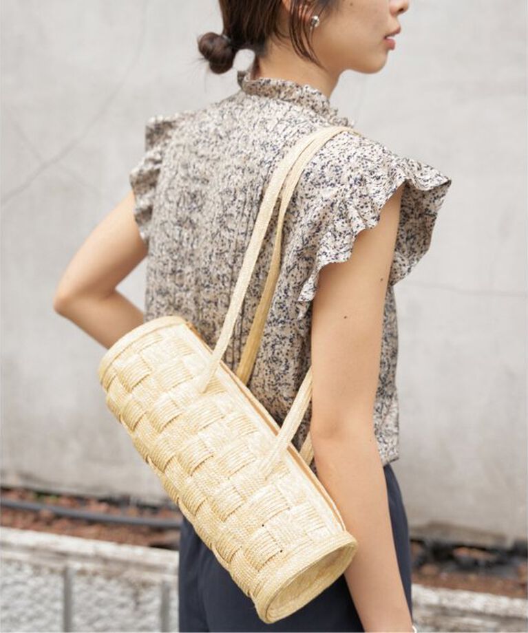 IENA「《WEB限定/追加予約》ミュゲットパターンピンタックフリルノースリーブ」|シャツ・ブラウス|