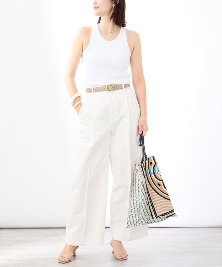 VERMEIL par iena「《追加予約》manipuri マニプリ Bag 別注Verロゴxデイジーバンダナ」|トートバッグ|