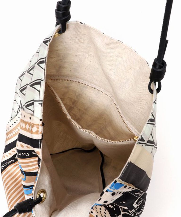 VERMEIL par iena「《追加予約》manipuri マニプリ Bag 別注Verロゴxデイジーバンダナ」|トートバッグ|