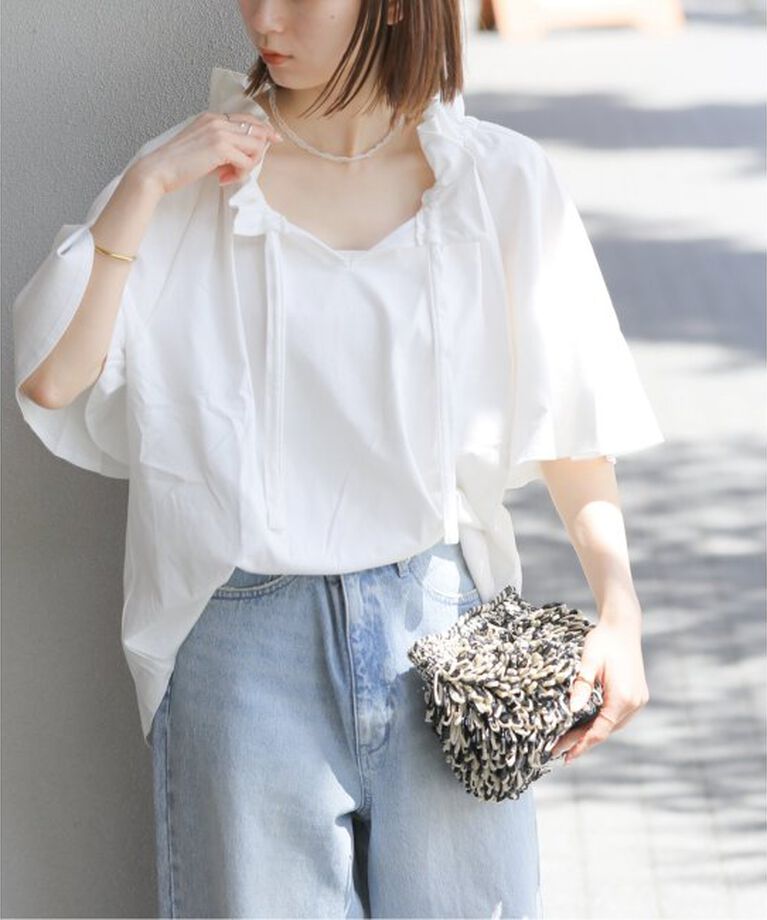 JOURNAL STANDARD relume「《WEB限定追加4》フリルリボンTシャツ」|Tシャツ・カットソー|