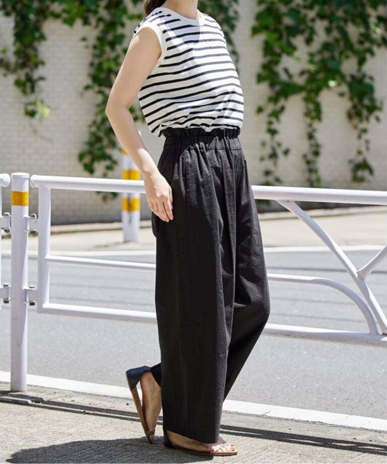JOURNAL STANDARD「《追加》ウォッシャブルコットンリネンVISワイドパンツ」|その他|