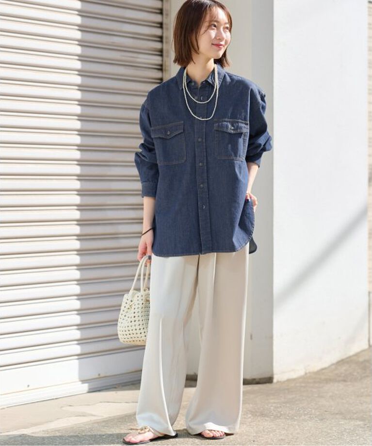 JOURNAL STANDARD relume「《追加3》9oz C/Rデニムワークシャツ」|シャツ・ブラウス|