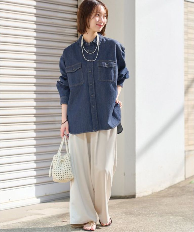 JOURNAL STANDARD relume「《追加3》9oz C/Rデニムワークシャツ」|シャツ・ブラウス|