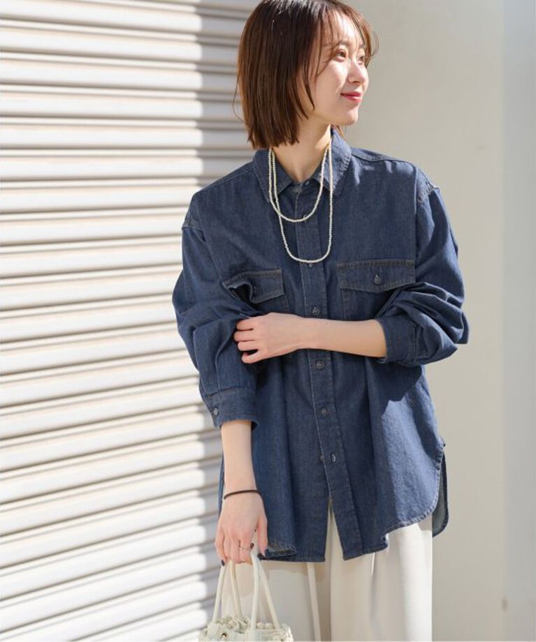 JOURNAL STANDARD relume「《追加3》9oz C/Rデニムワークシャツ」|シャツ・ブラウス|