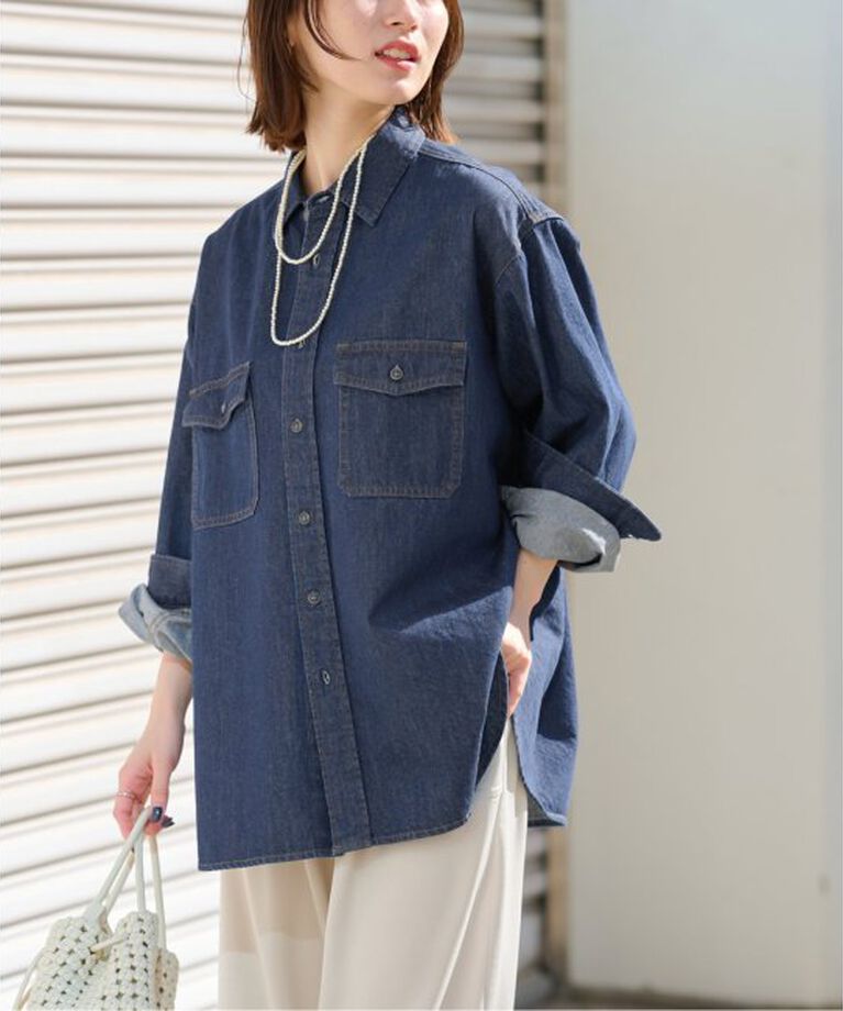 JOURNAL STANDARD relume「《追加3》9oz C/Rデニムワークシャツ」|シャツ・ブラウス|