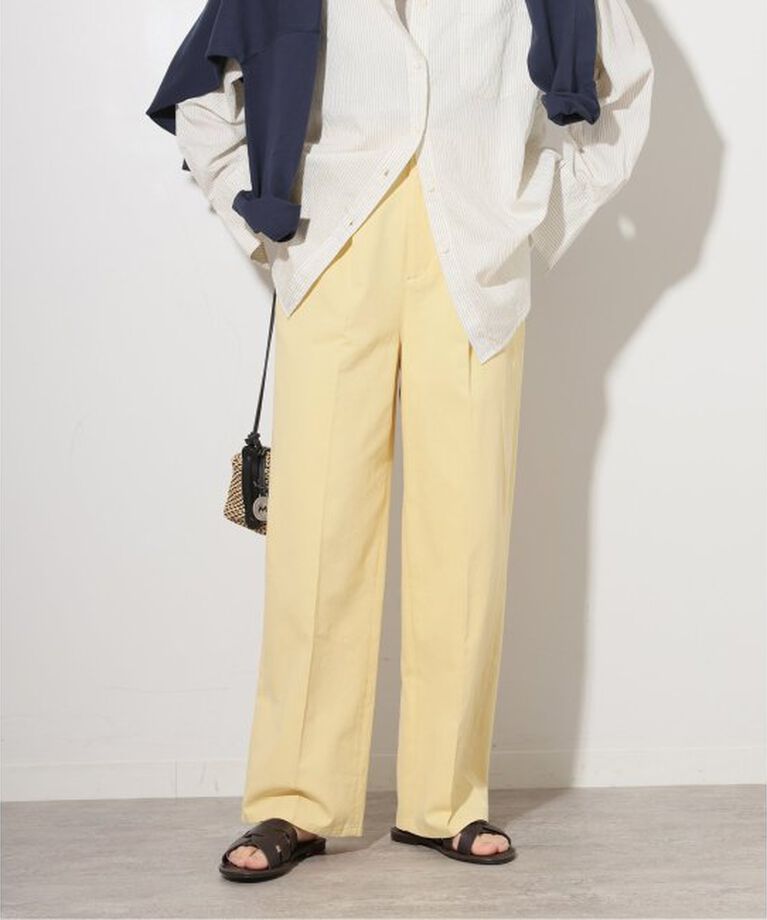 JOURNAL STANDARD relume「コットンツイルセンタープレスパンツ」|スラックス|イエロー