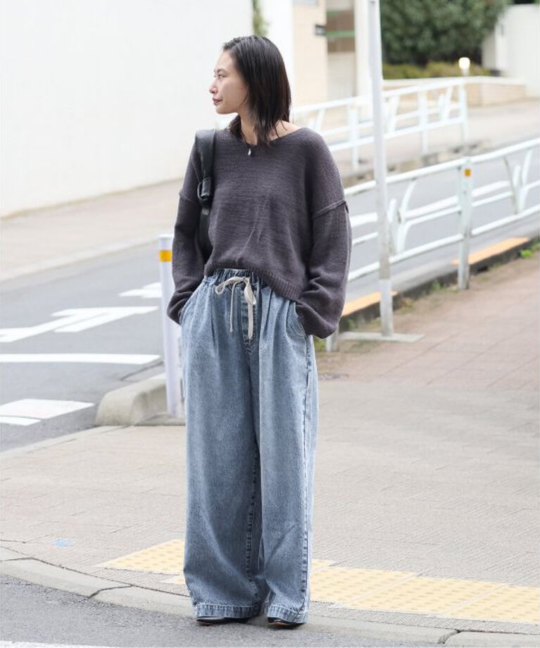 JOURNAL STANDARD「《追加3》イージーデニムワイドパンツ」|デニム|