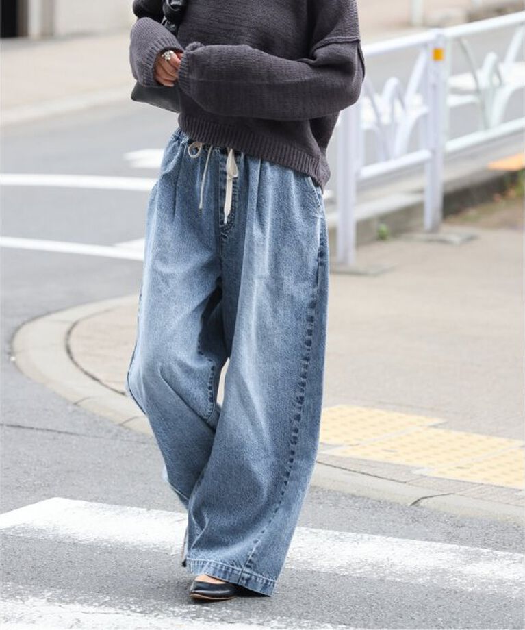 JOURNAL STANDARD「《追加3》イージーデニムワイドパンツ」|デニム|