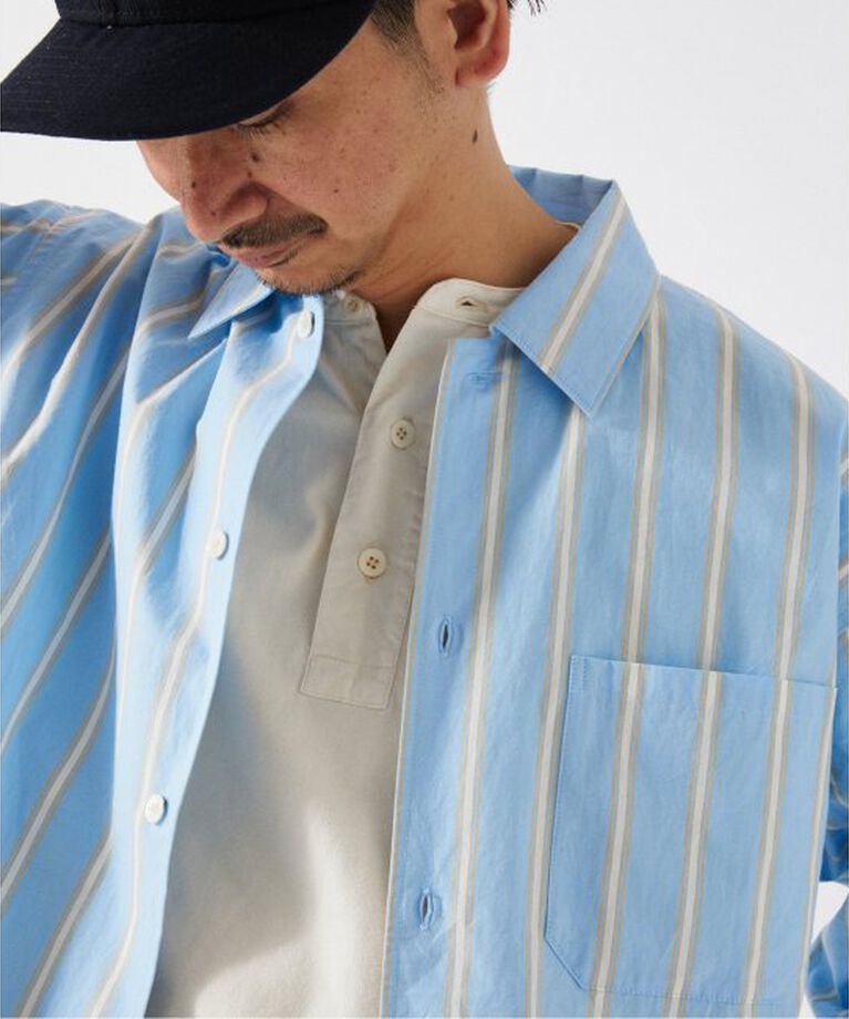 JOURNAL STANDARD relume「JAMES FABRIC / ジェームスファブリック レギュラーカラーシャツ」|シャツ・ブラウス|ブルー A