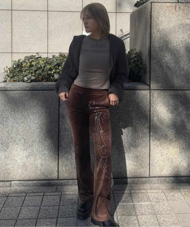 Oriens JOURNAL STANDARD「【Praying/プレイング】 Velvet Flared Pants PRAY240 08- BROWN」|その他|