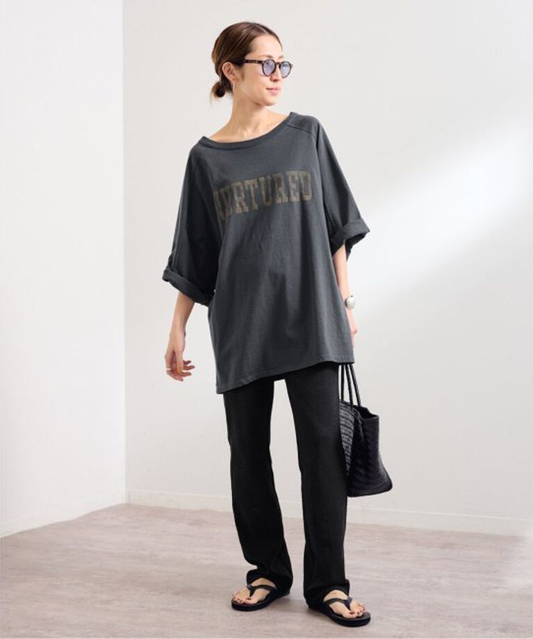 FRAMeWORK「ハーフスリーブロゴTEE」|Tシャツ・カットソー|