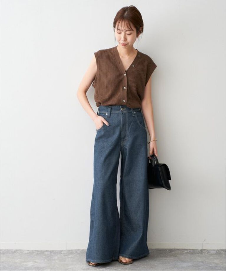Spick and Span「SOMETHING / サムシング 別注LISA SUPER WIDE」|デニム|