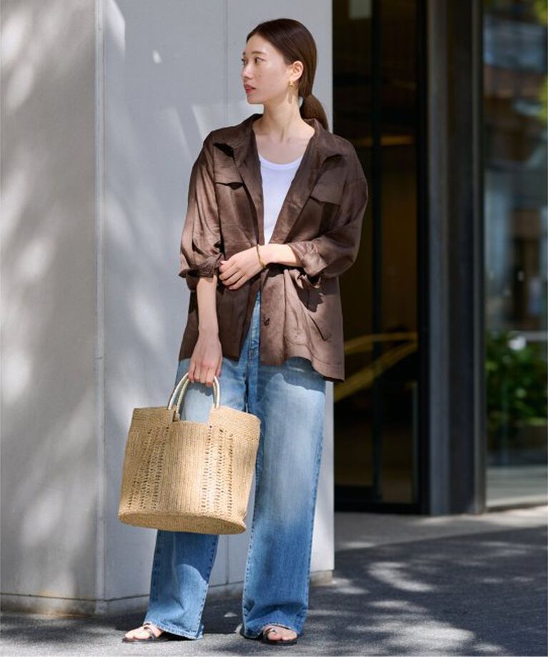 FRAMeWORK「a point 別注SHOULDERSTRAP TAMPICOUNIPM」|かごバッグ|