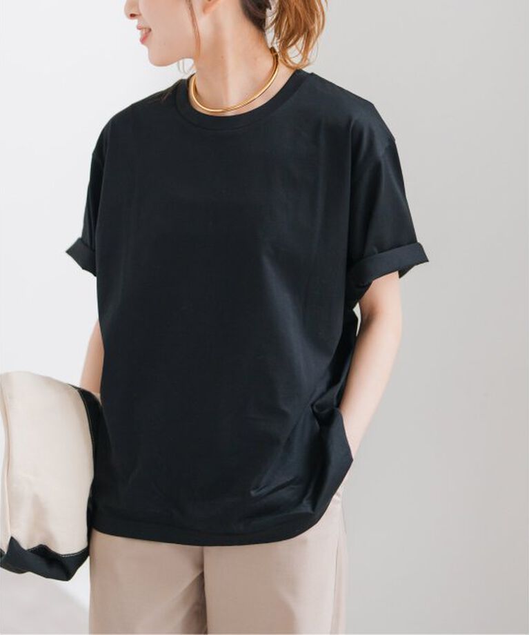 Spick and Span「ファインコットンルーズTシャツ」|Tシャツ・カットソー|