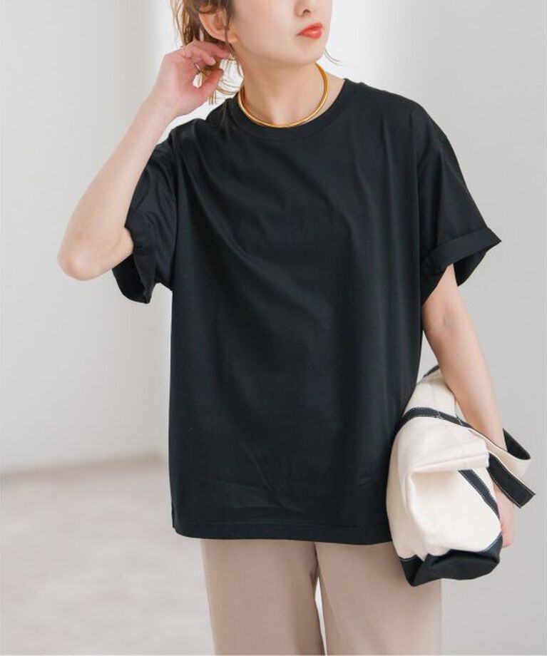 Spick and Span「ファインコットンルーズTシャツ」|Tシャツ・カットソー|