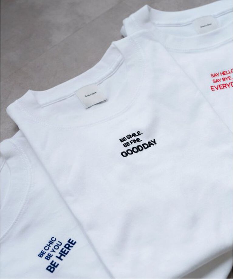 Spick and Span「《追加》メッセージロゴTシャツ」|Tシャツ・カットソー|ブラック