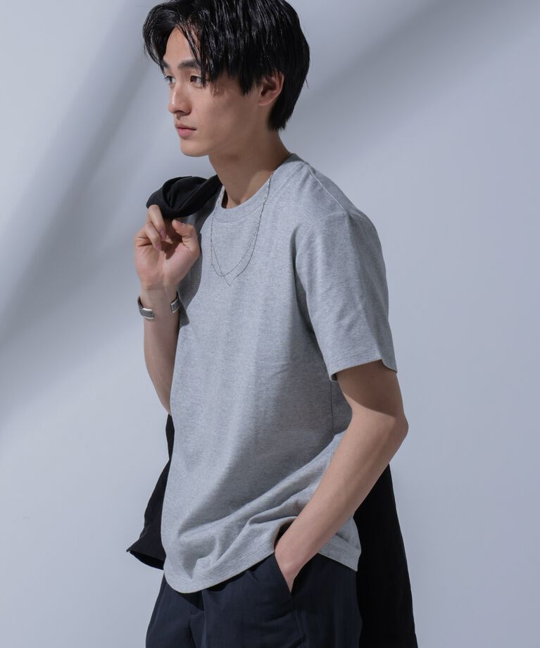 nano･universe「<追加生産>Anti Soaked(R) 汗染み防止 クルーネックTシャツ」|Tシャツ・カットソー|トップグレー4