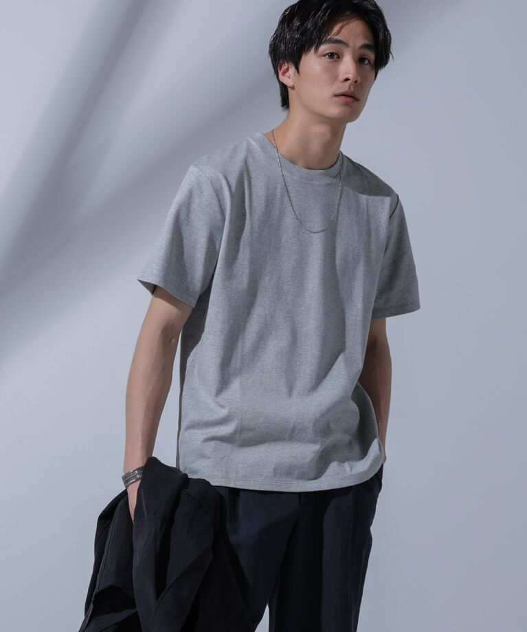 nano･universe「<追加生産>Anti Soaked(R) 汗染み防止 クルーネックTシャツ」|Tシャツ・カットソー|