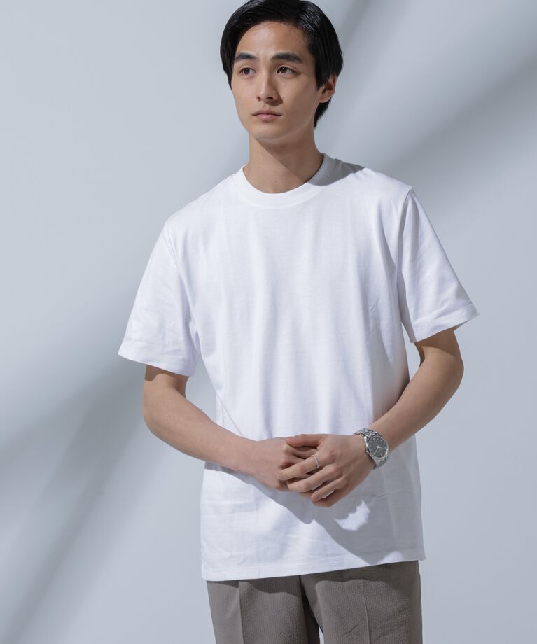 nano･universe「<追加生産>Anti Soaked(R) 汗染み防止 クルーネックTシャツ」|Tシャツ・カットソー|