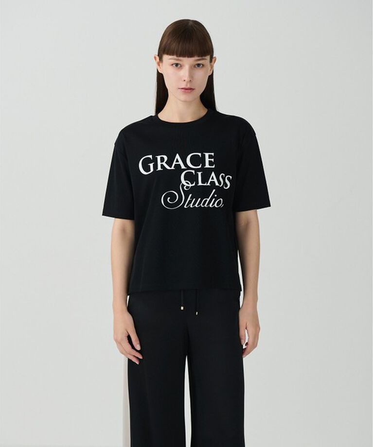 Grace Class「レタードシルケットTシャツ」|シャツ・ブラウス|ブラック