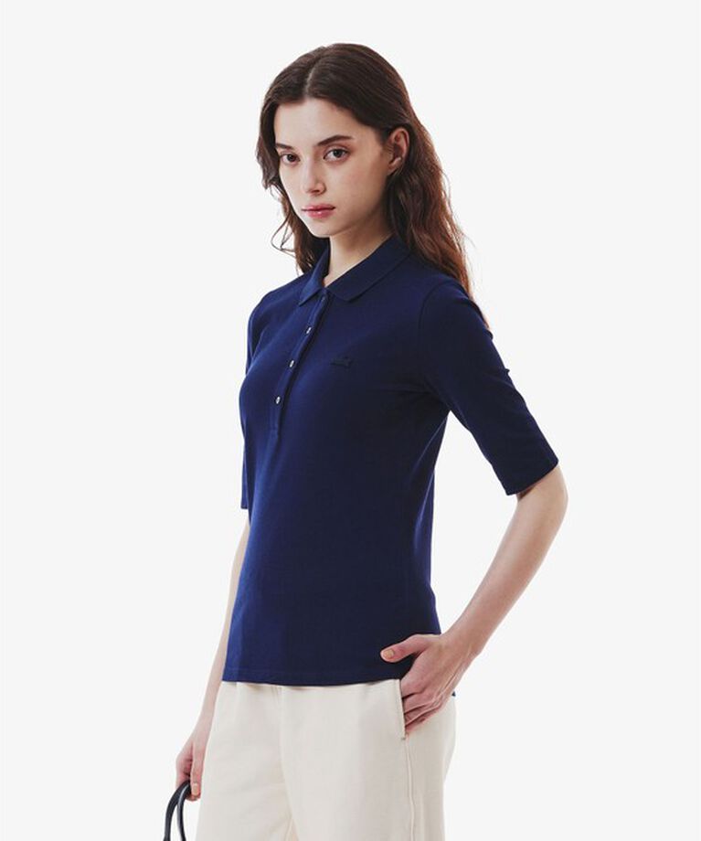 LACOSTE「スリムフィットハーフスリーブポロシャツ」|ポロシャツ|