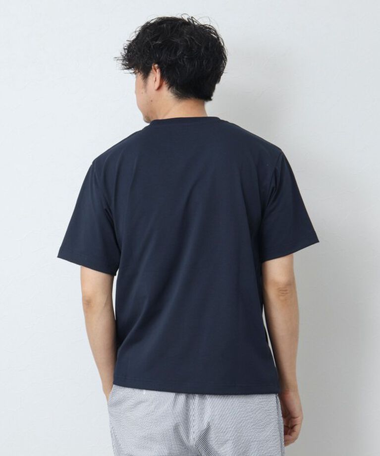 NOLLEY'S goodman「《吸水速乾・UVカット》クジラ刺しゅう クルーネックTシャツ」|Tシャツ・カットソー|