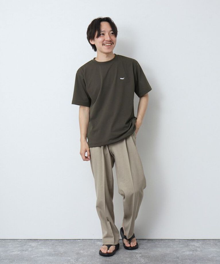 NOLLEY'S goodman「《吸水速乾・UVカット》クジラ刺しゅう クルーネックTシャツ」|Tシャツ・カットソー|