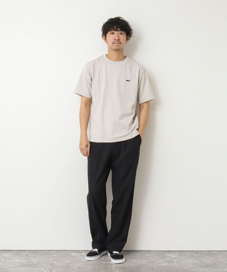 NOLLEY'S goodman「《吸水速乾・UVカット》クジラ刺しゅう クルーネックTシャツ」|Tシャツ・カットソー|