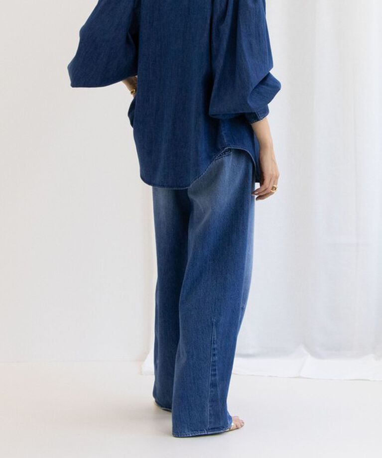 Rie Miller「【RM denim】ハイウエストバギーデニム」|デニム|