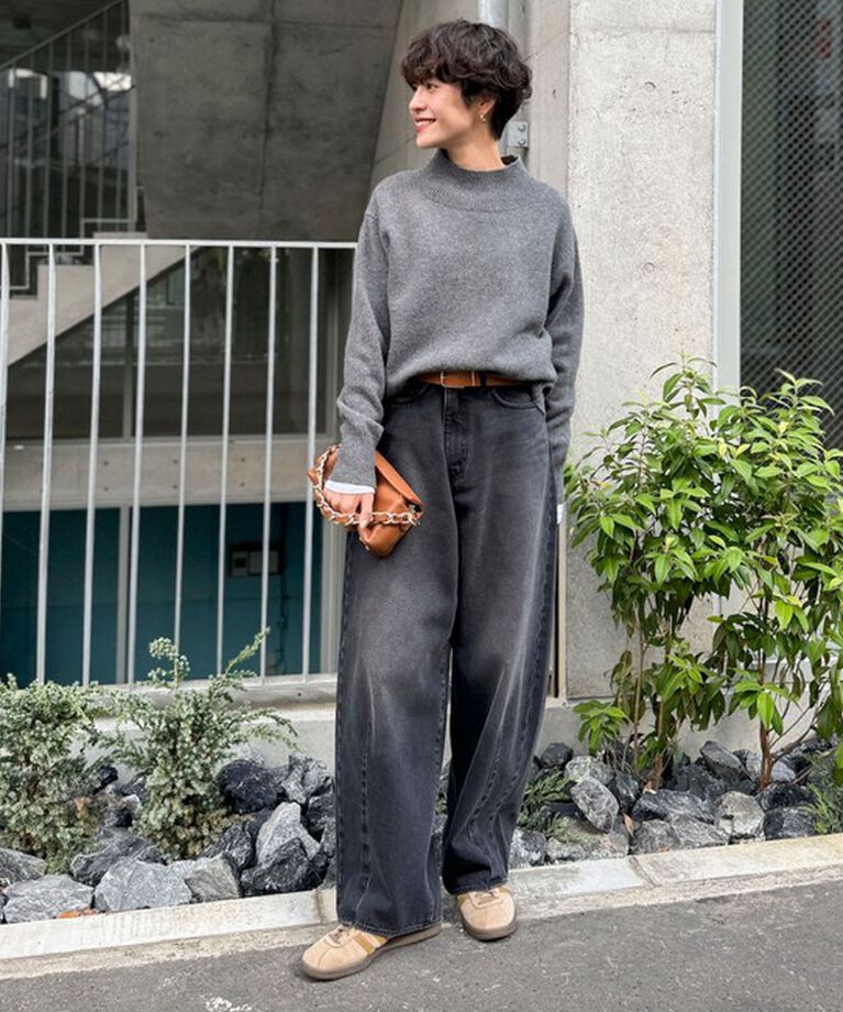Rie Miller「【RM denim】ハイウエストバギーデニム」|デニム|
