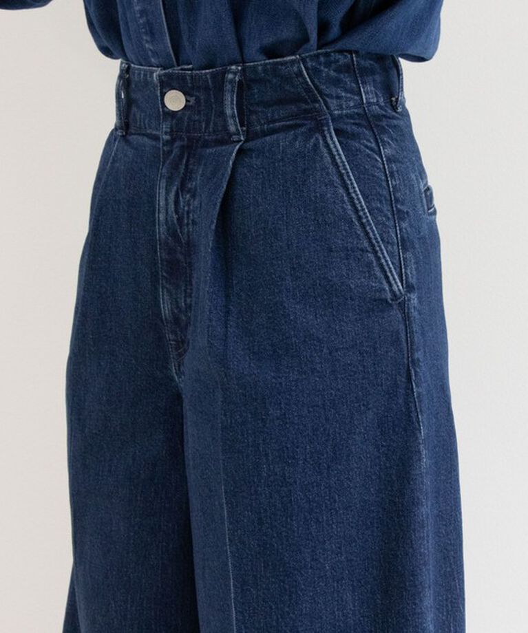 Rie Miller「【RM denim】ワイドスラックスデニム」|デニム|