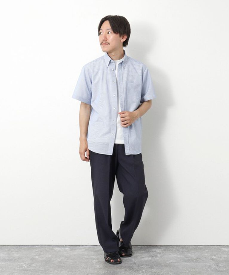 NOLLEY'S goodman「DotAirサッカー 撥水BD半袖シャツ」|シャツ・ブラウス|