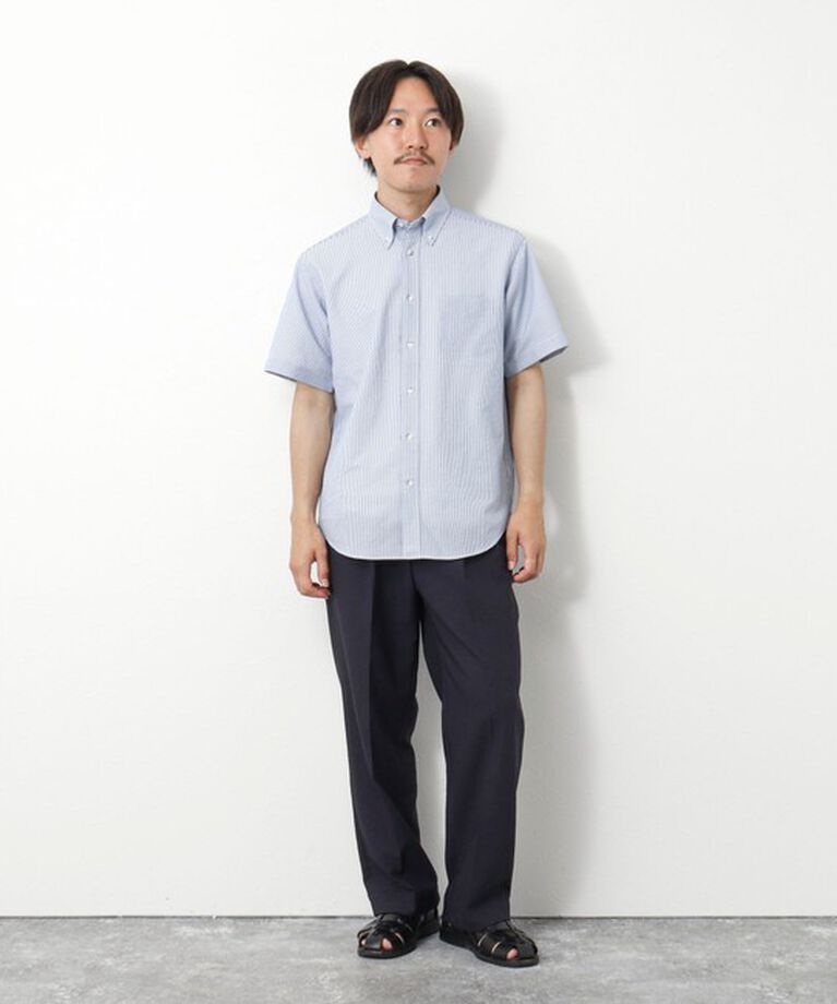 NOLLEY'S goodman「DotAirサッカー 撥水BD半袖シャツ」|シャツ・ブラウス|