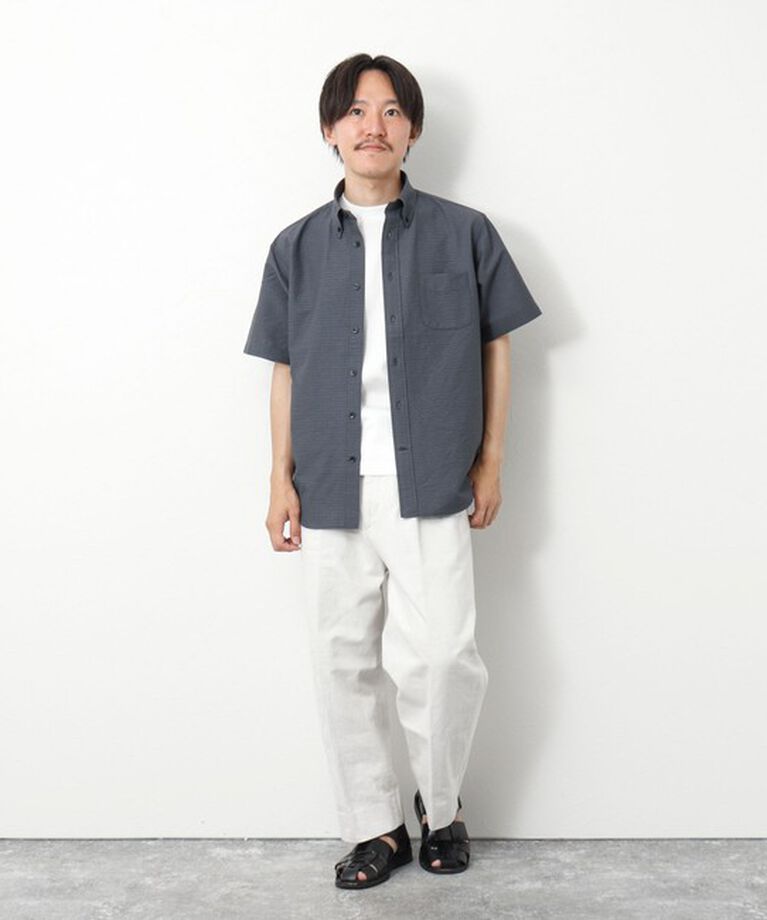 NOLLEY'S goodman「DotAirサッカー 撥水BD半袖シャツ」|シャツ・ブラウス|
