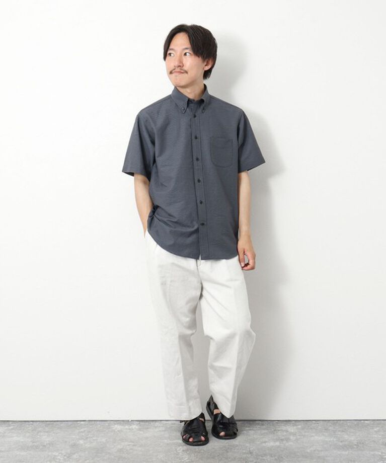 NOLLEY'S goodman「DotAirサッカー 撥水BD半袖シャツ」|シャツ・ブラウス|