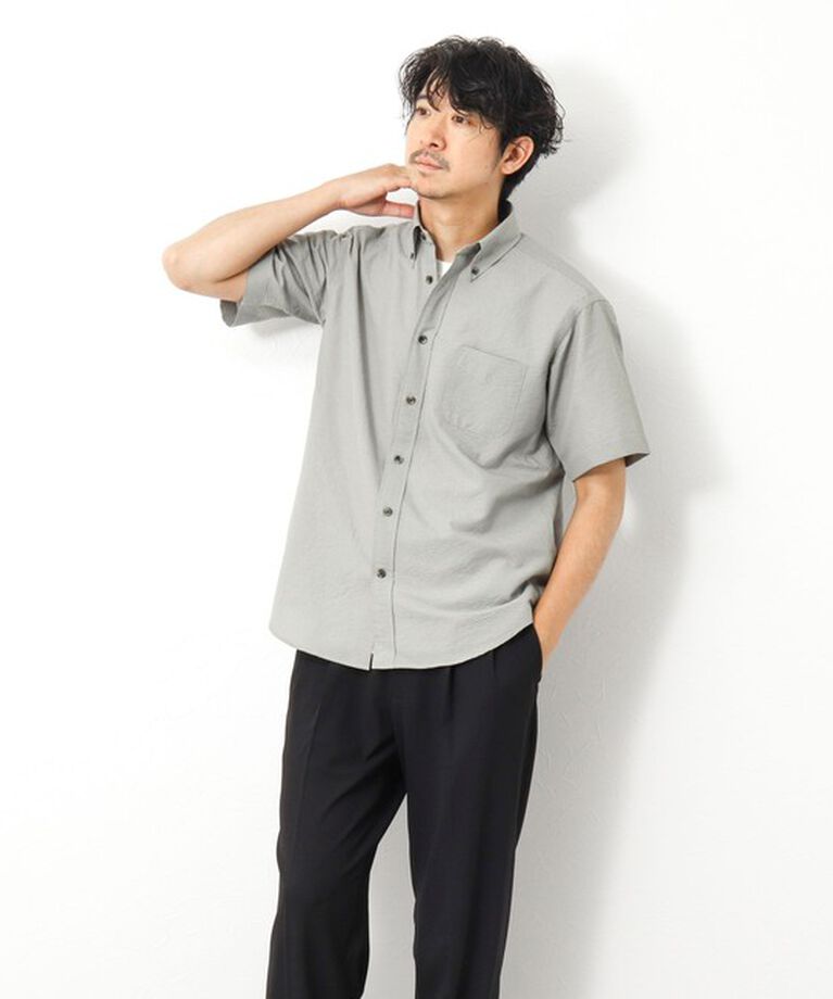 NOLLEY'S goodman「DotAirサッカー 撥水BD半袖シャツ」|シャツ・ブラウス|