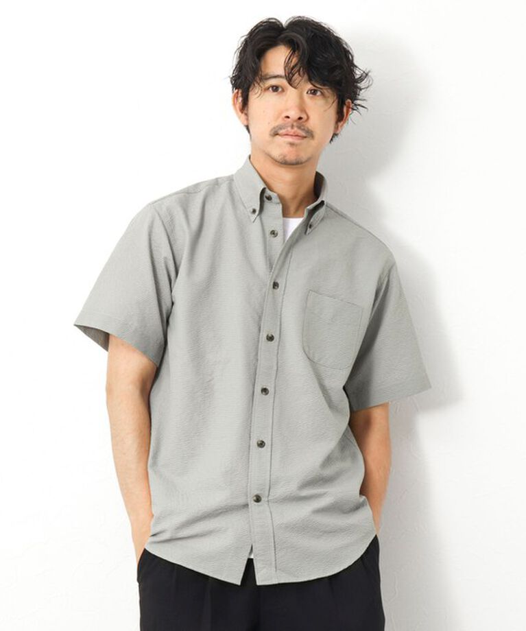 NOLLEY'S goodman「DotAirサッカー 撥水BD半袖シャツ」|シャツ・ブラウス|