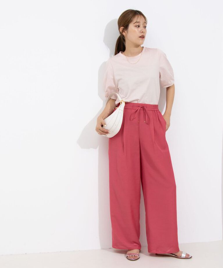 NOLLEY'S「ウォッシャブルスパンローンイージーワイドパンツ」|その他|