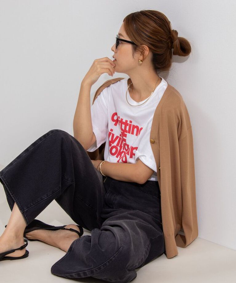 Rie Miller「ビッグシルエットTシャツ」|Tシャツ・カットソー|