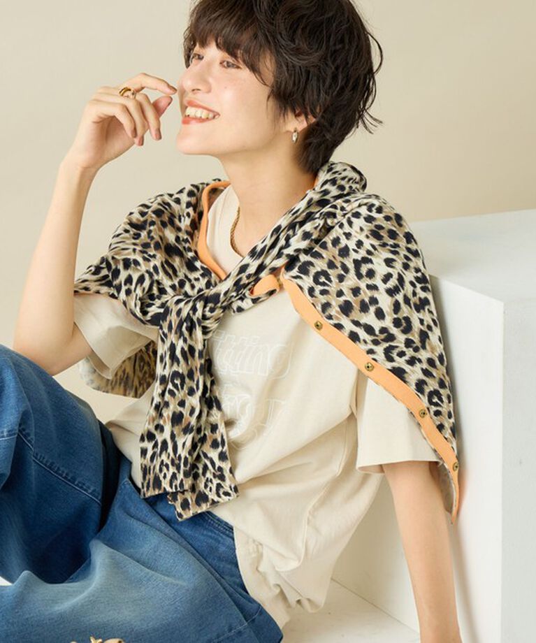 Rie Miller「ビッグシルエットTシャツ」|Tシャツ・カットソー|ベージュ