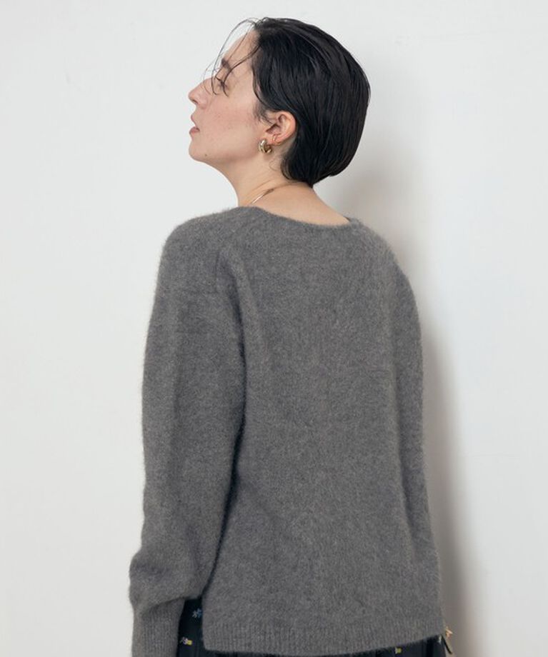 NOLLEY'S「ヘアリーVネックプルオーバーニット」|ニット・セーター|