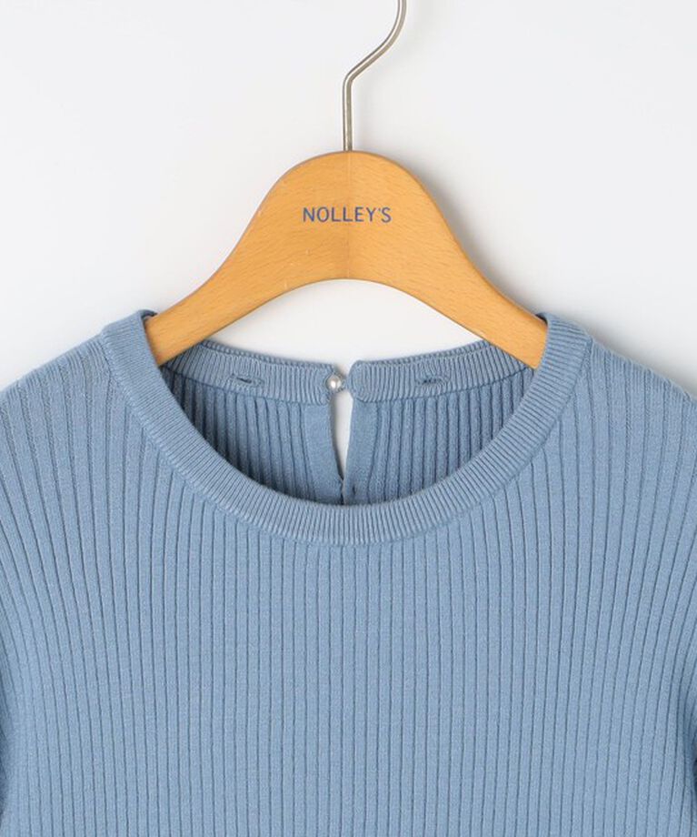 NOLLEY'S「《手洗い可能》レース襟付きプルオーバーニット」|ニット・セーター|