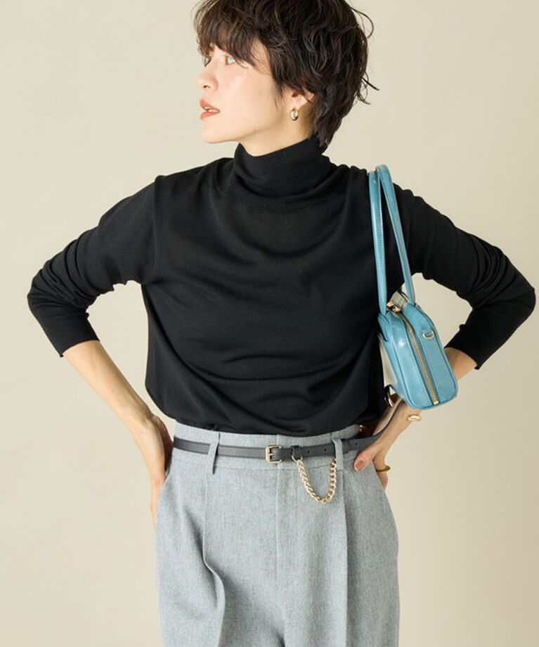 NOLLEY'S「《手洗い可能》エタニティハイネックプルオーバーニット」|ニット・セーター|