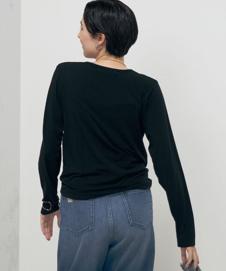 Rie Miller「シアーストレッチロンT」|Tシャツ・カットソー|