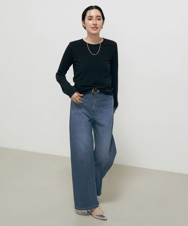 Rie Miller「シアーストレッチロンT」|Tシャツ・カットソー|
