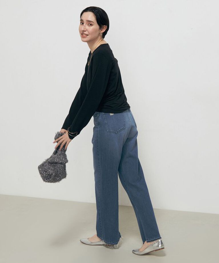Rie Miller「シアーストレッチロンT」|Tシャツ・カットソー|