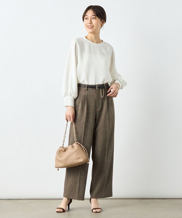 NOLLEY'S sophi「ジョーゼットボリュームスリーブブラウス」|シャツ・ブラウス|